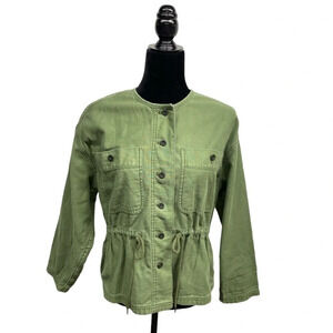 Madewell Claremont Drawstring Jacket AL889 Size XS cotton